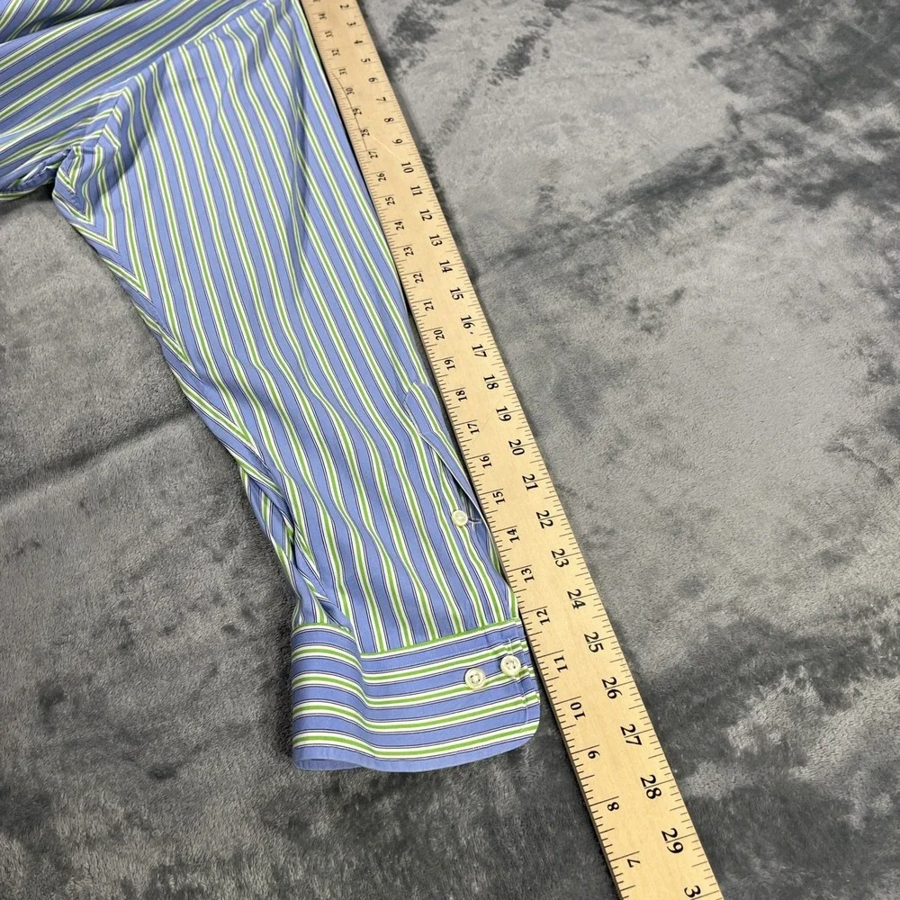 Polo Ralph‎ Lauren Shirt 17 1/2 34/35 Long Sleeve Regent Classic Oxford Striped